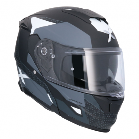CASCO AXOR MODULAR ROUTE NEGRO MATE BLANCO