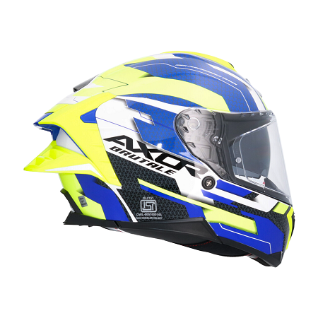 CASCO AXOR BRUTALE PLEXUS AZUL  FLUOR