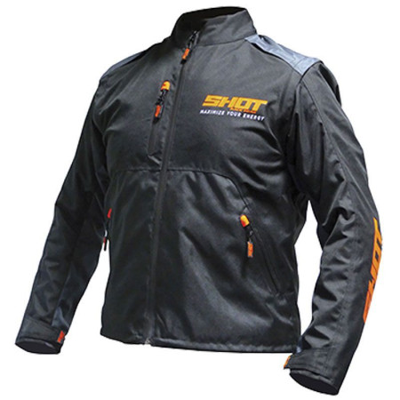 CHAQUETA DE ENDURO SHOT CONTACT ASSAULT - BLACK / ORANGE